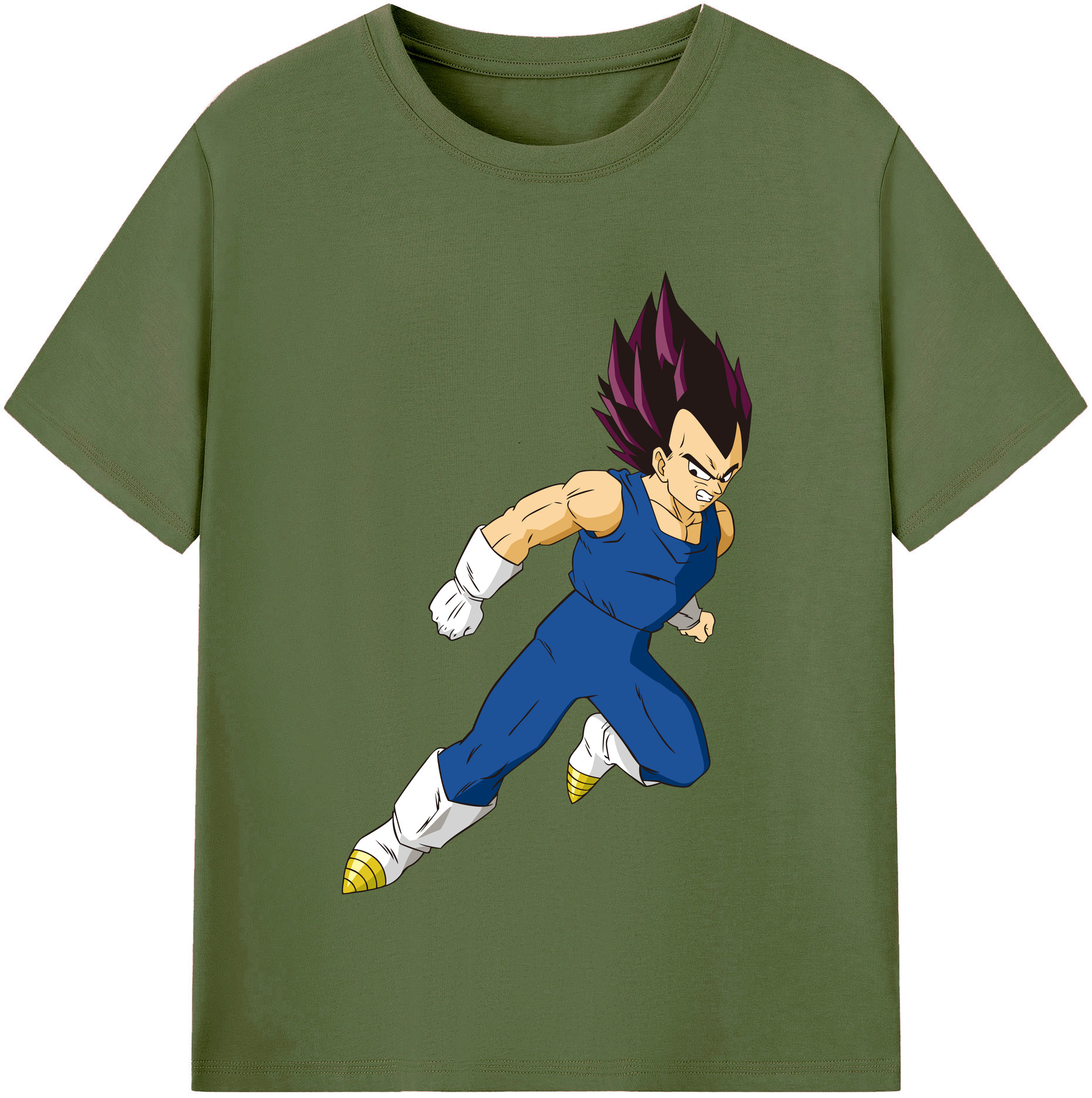 （画像用） ドラゴンボール ベジータ四世（Bejīta Yonsei）DRAGON BALL Vegeta IV 綿100％半袖Tシャツ（フロントプリント）